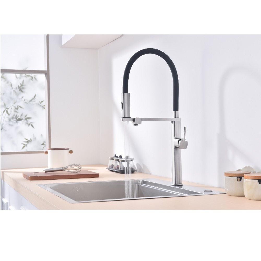 Смеситель кухонный Vincea VKF-119 с краном для питьевой воды Хром глянцевый — изображение 3